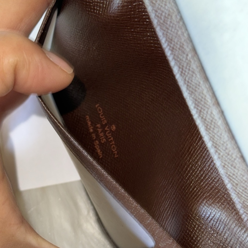 SOLD🎉🎉🎉LOUIS VUITTON Damier Ebene Porte 2 Cartes Vertical Card Holder - Picture 12 of 17